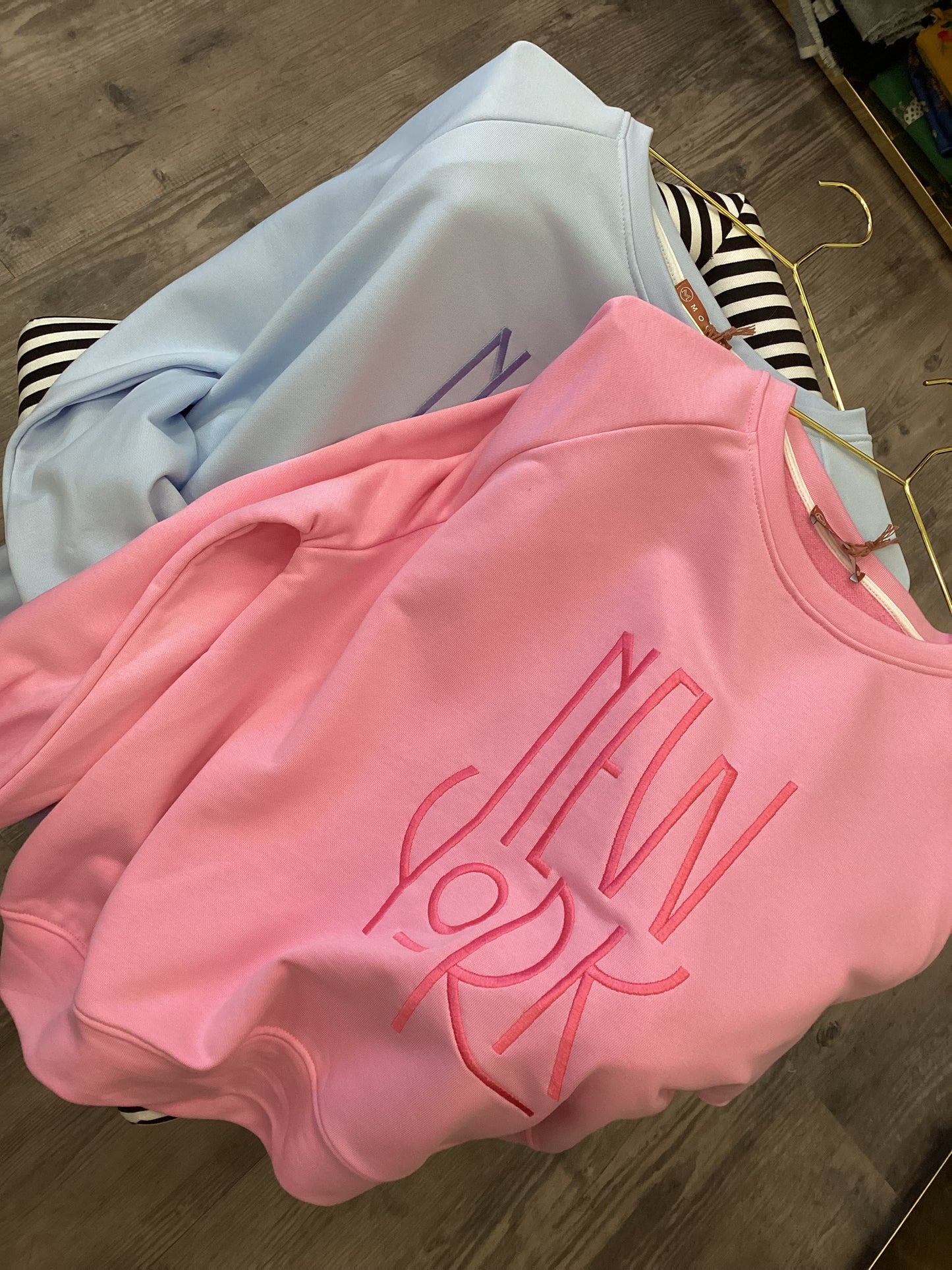 Damen Sweatshirt New York 🎀🩵 One Size