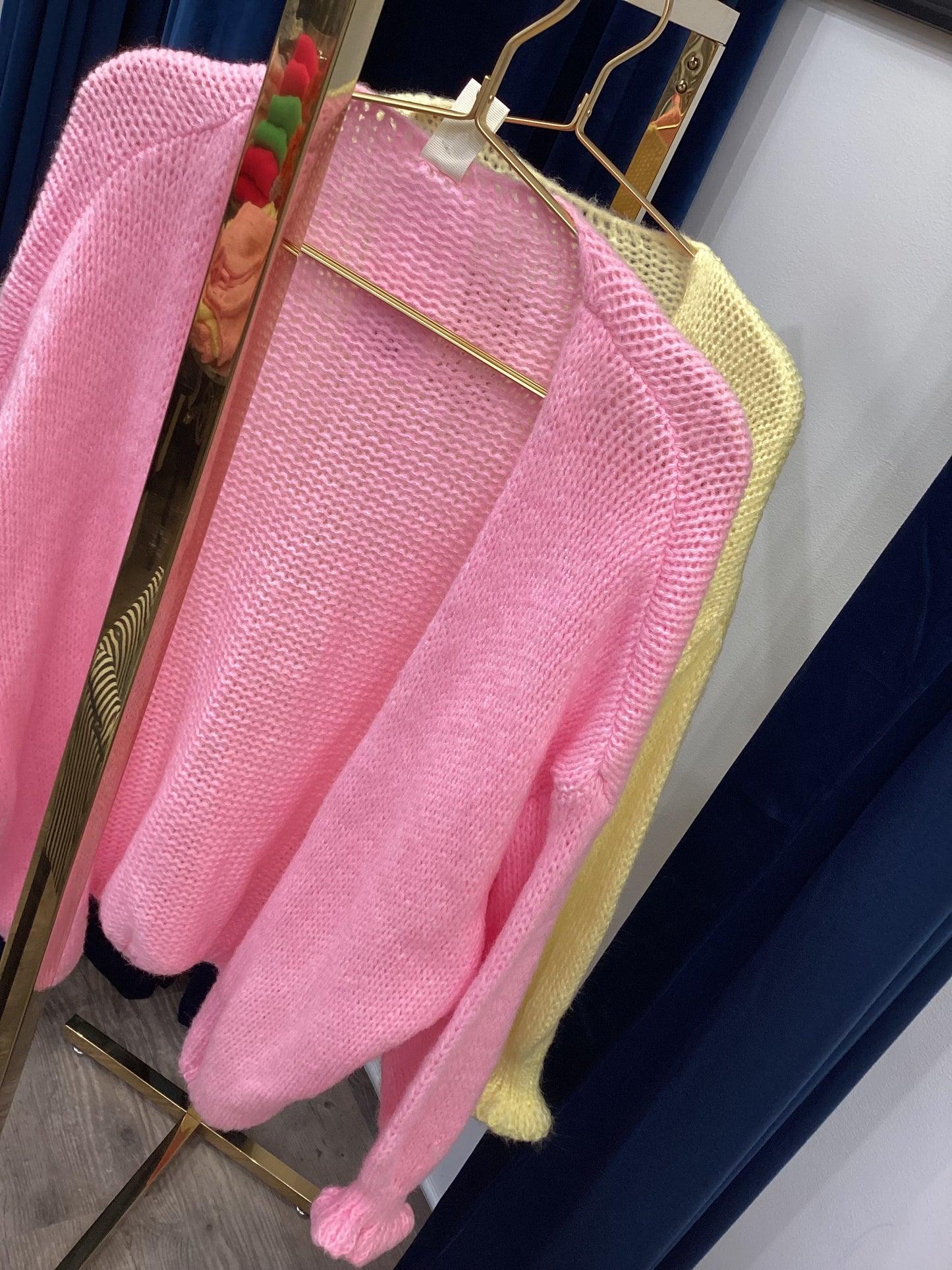 Strickjacke 🌸🍋 Cardigan leicht weich One Size