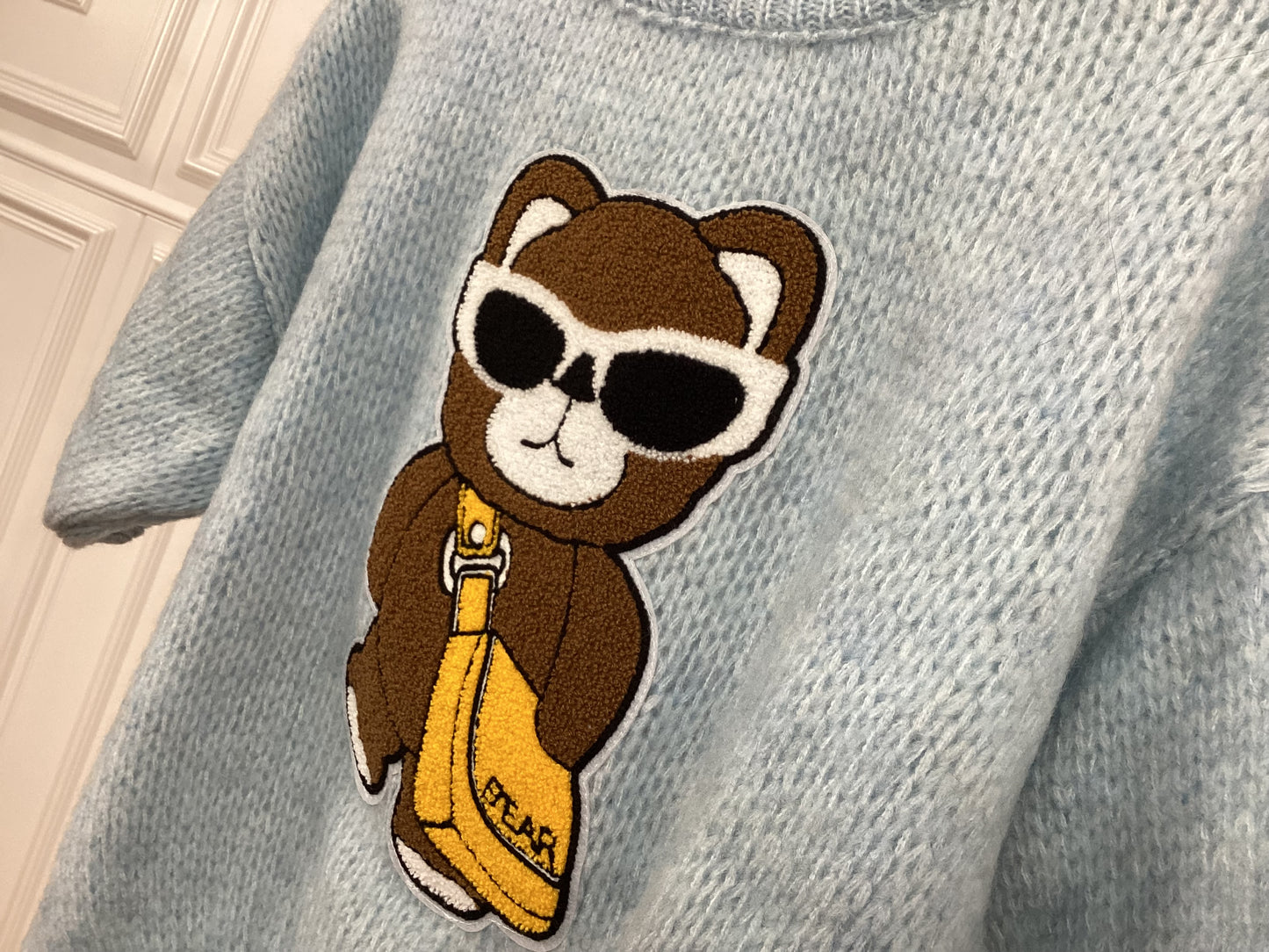 Damen Pullover kurzarm Teddy Bär kuschelig warm Sale